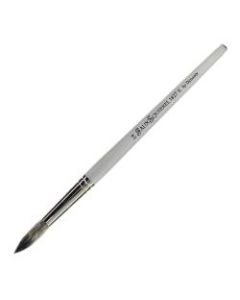 Dynasty Faux Squirrel Paint Brush, Size 14, Round Bristle, Squirrel Hair, Silver