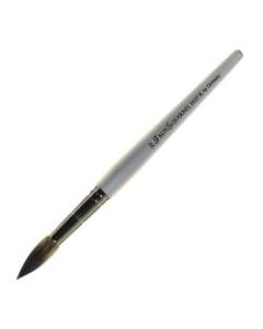 Dynasty Faux Squirrel Paint Brush, Size 20, Round Bristle, Squirrel Hair, Silver