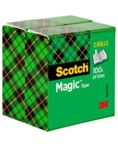 Scotch 3/4inW Magic Tape - 72 yd Length x 0.75in Width - 3in Core - 12 / Bundle - Clear