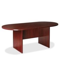 Lorell Prominence 2.0 Racetrack Conference Table, 72inW, Mahogany