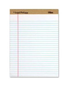 Tops The Legal Pad 71533 Notepad - 50 Sheets - 8 1/2in x 11in - White Paper - Perforated - 12 / Dozen