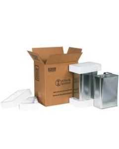 Office Depot Brand F-Style Shipper Kit, Two 1-Gallon Cans, 12 3/8inH x 8 3/16inW x 11 3/8inD, Kraft
