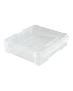 IRIS Portable Project Cases, 11-7/8in x 11-3/8in x 19-1/8in, Clear, Pack Of 6 Cases