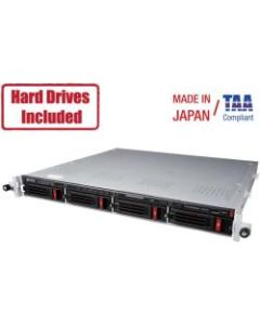 BUFFALO TeraStation 6400RN 16TB Rackmount NAS Hard Drives Included + Snapshot - Intel Atom C3538 2.10 GHz - 4 x HDD Supported - 4 x HDD Installed - 16 TB Installed HDD Capacity - 8 GB RAM - Serial ATA/600 Controller