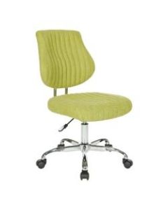 Office Star Sunnydale Fabric Mid-Back Office Chair, Basil