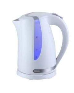 MegaChef 1.7-Liter Plastic Tea Kettle, White