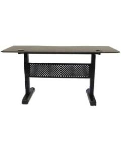Boss 60inW Height-Adjustable Desk, Mocha