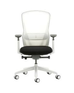 Allermuir Ousby Ergonomic Fabric Mid-Back Task Chair, Ink/Snow/Light Gray