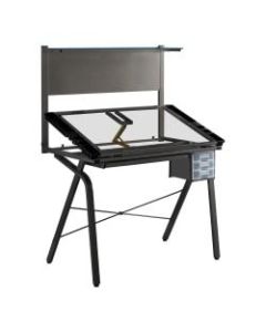 Monarch Specialties Adjustable Drafting Table, Rectangular, Black