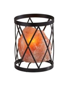 Adesso Simplee Trust Himalayan Salt Table Lamp, 7-1/2inH, Black