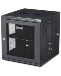 StarTech.com Wallmount Server Rack Cabinet - Hinged Enclosure - 12U - Wallmount Network Cabinet - 19.7in Deep - Use this wall mount network cabinet to mount your server or networking equipment to the wall with a hinged enclosure for easy access