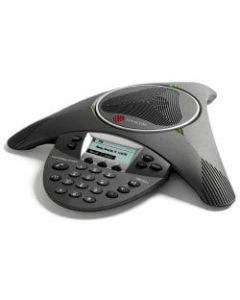 Polycom SoundStation IP 6000 SIP-based IP Conference Phone - AC Power or 802.3af Power over Ethernet. Incl 100-240V power supply, 0.4A, 48V/19W; NA power plug; 25ft/7.6m Cat5 shielded Ethernet Cable; Power Insert Cable. Expandable
