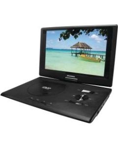 Sylvania SDVD1332 Portable DVD Player - 13.3in Display - 1280 x 800 - DVD-RW, CD-RW - JPEG - DVD Video, Video CD - 16:9 - CD-DA, MP3 - 1 x Headphone Port(s) - USB - Lithium Polymer (Li-Polymer) - 2 Hour