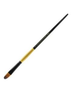 Dynasty Long-Handled Paint Brush 1526FIL, Size 8, Filbert Bristle, Nylon, Multicolor