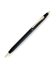 Cross Classic Century Ballpoint Pen, Medium Point, 1.0 mm, Black/Gold Barrel, Black Ink