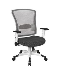 Office Star Space Seating Mesh Mid-Back Chair, Charcoal Onyx/White
