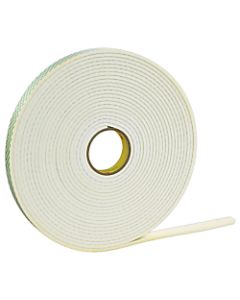 3M Double Sided Foam Tape, 0.75in x 72 Yd., Off-White, Case Of 12