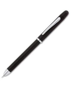 Cross Tech3+ Multifunctional Pen/Pencil, Medium Point, 1.0 mm, Black/Chrome, Assorted Ink Colors