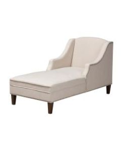 Baxton Studio 9703 Chaise Lounge, Beige