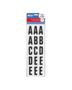 Creative Start Self-Adhesive Letters, Numbers and Symbols, 2in, Block, Black, Pack of 99