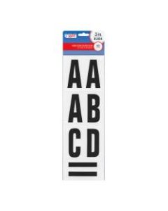 Creative Start Self-Adhesive Letters, Numbers and Symbols, 3in, Block, White, Pack of 80