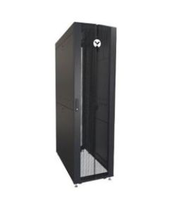 Vertiv VR Rack - 45U Server Rack Enclosure, 600x1200mm, 19-inch Cabinet (VR3305) - 2131.3x600x1162.5mm (HxWxD), 77% perforated doors, Sides, Casters