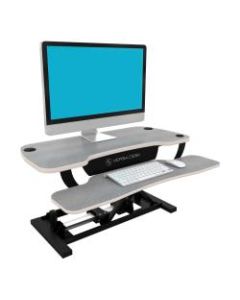 VersaDesk Power Pro Sit-To-Stand Height-Adjustable Electric Desk Riser, Gray