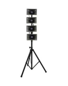 AmpliVox SW664 - Mobile Line Array Hailer - 50 W Amplifier - Built-in Amplifier - 4 x Speakers - 200 Hour - Gray