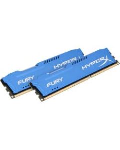 Kingston HyperX Fury 8GB DDR3 SDRAM Memory Module - For Desktop PC - 8 GB (2 x 4 GB) - DDR3-1866/PC3-15000 DDR3 SDRAM - CL10 - 1.50 V - Non-ECC - Unbuffered - 240-pin - DIMM