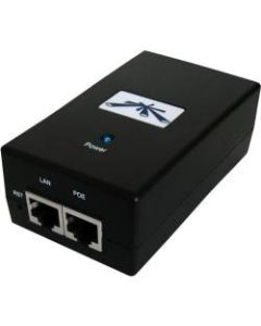 Ubiquiti POE-24-24W Power over Ethernet Injector - 120 V AC, 230 V AC Input - 24 V DC, 1 A Output - 1 x Ethernet Input Port(s) - 1 x Ethernet Output Port(s) - 24 W