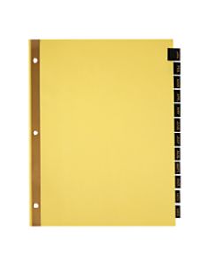 Office Depot Brand Preprinted Index Tab Dividers, Jan-Dec Tab