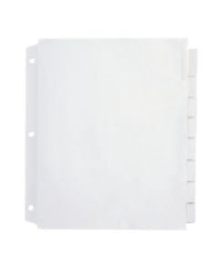 Office Depot Brand Insertable Extra-Wide Dividers With Big Tabs, Clear, 8-Tab
