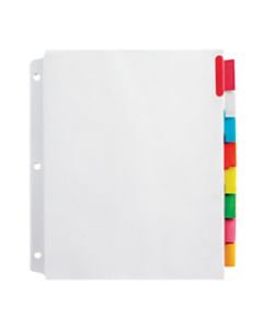 Office Depot Brand Insertable Extra-Wide Dividers With Big Tabs, Assorted Colors, 8-Tab