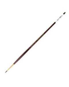 Winsor & Newton Galeria Long-Handle Paint Brush, Size 2, Round Bristle, Polyester, Burgundy