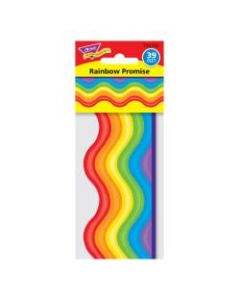 Trend Terrific Trimmer Decorative Scalloped Border, 2-1/4in x 39in, Rainbow Promise
