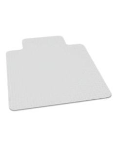SKILCRAFT Biobased Chair Mat With Lip For Low/Medium Pile Carpet, 46in x 60in, Clear (AbilityOne 7220016568329)