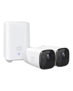 eufyCam 2 Wire-free Security Camera System - Video server + camera(s) - wireless (Wi-Fi) - 2 camera(s) - CMOS - white