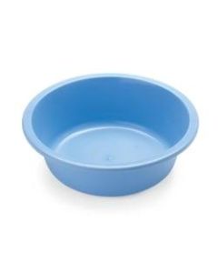 Medline Autoclavable Plastic Washbasins, Round, 5 Qt, Blue, Pack Of 12