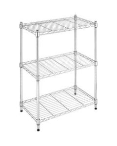 Whitmor Storage Rack - 3 Tier(s) - 29.9in Height x 23.2in Width13.1in Length - Floor - Heavy Duty, Adjustable Leveler, Durable - Steel