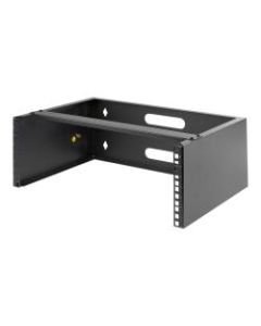 StarTech.com 4U Wall Mount Rack, 13.78in Deep, 19 inch Wall Mount Network Rack, Wall Mounting Patch Panel Bracket for Switch/IT Equipment