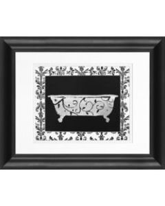 Timeless Frames Marren Framed Bath Artwork, 11in x 14in, Black, Paris Hotel Tub III