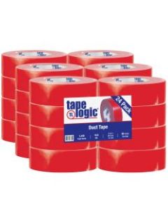 Tape Logic Color Duct Tape, 3in Core, 2in x 180ft, Red, Case Of 24