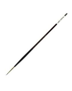 Winsor & Newton Galeria Long-Handle Paint Brush, Size 1, Round Bristle, Polyester, Burgundy