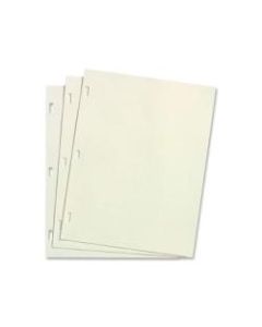 Wilson Jones Ledger Paper, For 395-11/396-11/0399-00, 8-1/2in x 11in, Ivory, Box Of 100 Sheets