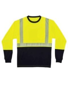 Ergodyne GloWear 8281BK Type R Class 2 Performance Long Sleeve T-Shirt, Small, Lime