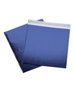 Office Depot Brand Glamour Bubble Mailers, 17-1/2inH x 16inW x 3/16inD, Blue, Pack Of 48 Mailers