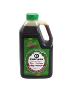 Kikkoman Less-Sodium Soy Sauce, 40 Oz Bottle