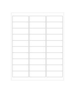 Office Depot Brand Blockout Laser Labels, LL289, 1in x 2-5/8in, Opaque White, Pack Of 3,000 Labels