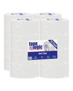 Tape Logic Color Duct Tape, 3in Core, 3in x 180ft, White, Case Of 16
