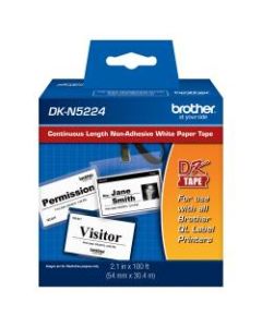Brother DK-N5224 Black-On-White Tape, 2.13in x 100ft